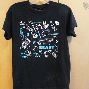 MrBeast “BEAST” Graphic T-Shirt Size S — Worn, As Is